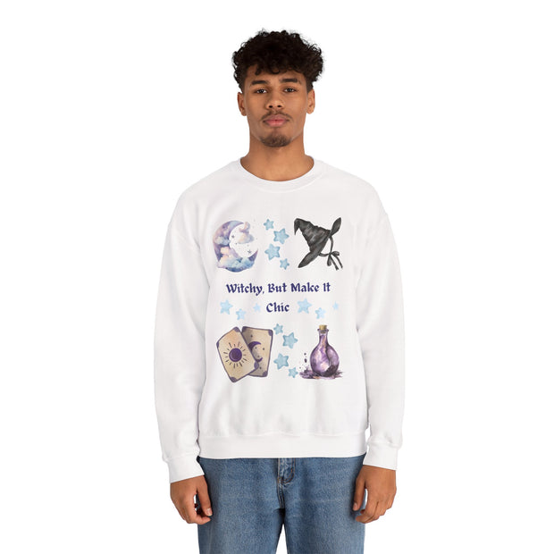 'Witchy, But Make It Cute' Unisex Crewneck Sweatshirt
