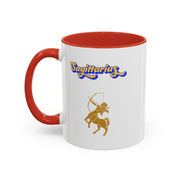 'Sagittarius' Zodiac Accent Coffee Mug