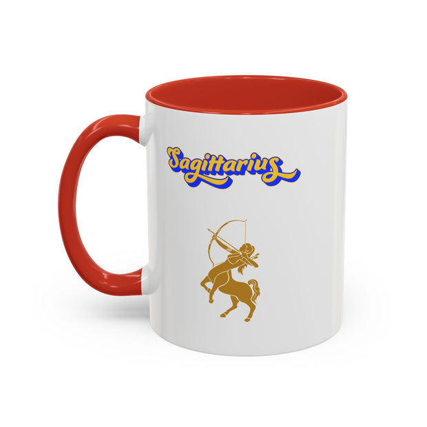 'Sagittarius' Zodiac Accent Coffee Mug