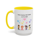 'Main Character Mode: Activated' Accent Coffee Mug
