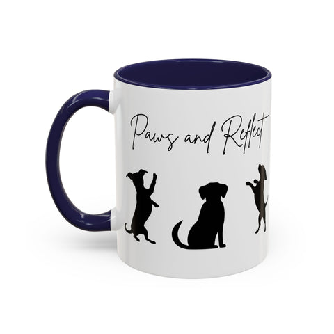 'Paws and Reflect' Dogs Accent Coffee Mug