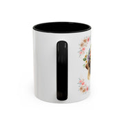Geeky Goddess Pug Accent Coffee Mug