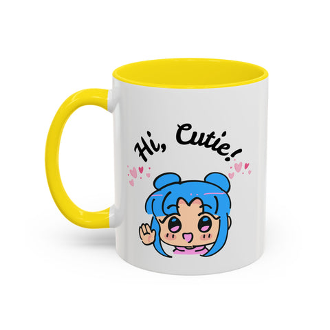 'Hi Cutie' Accent Coffee Mug