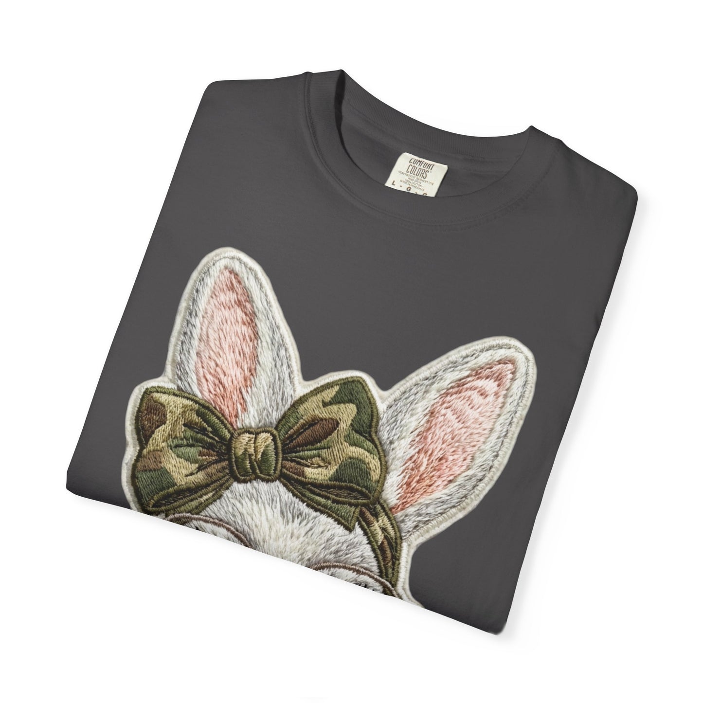 Hipster Bunny Illustration T-Shirt | Bunny with Glasses and Bow