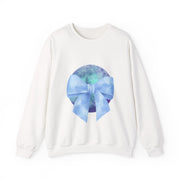 Blue/Green Planet Wrapped In A Bow Unisex Crewneck Sweatshirt