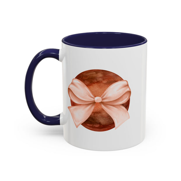 Mars Wrapped In A Bow Accent Coffee Mug