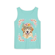 Geeky Goddess Golden Retriever Unisex Tank Top