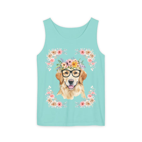 Geeky Goddess Golden Retriever Unisex Tank Top