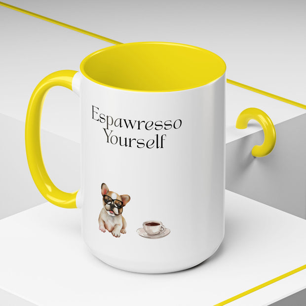 'Espawresso Yourself' French Bulldog Accent Coffee Mug