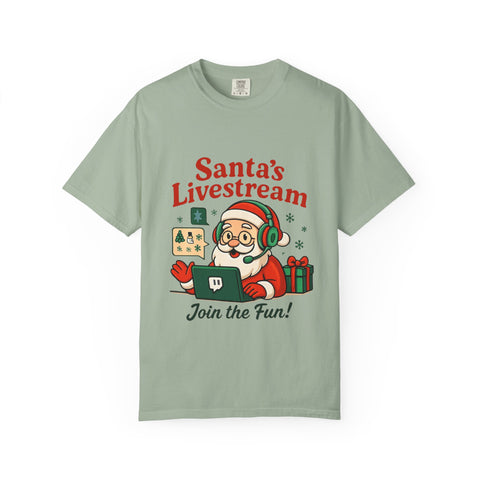 'Santa Livestream: Join the Fun! ' T-Shirt