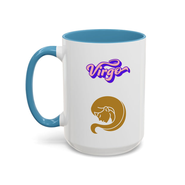 'Virgo' Zodiac Accent Coffee Mug
