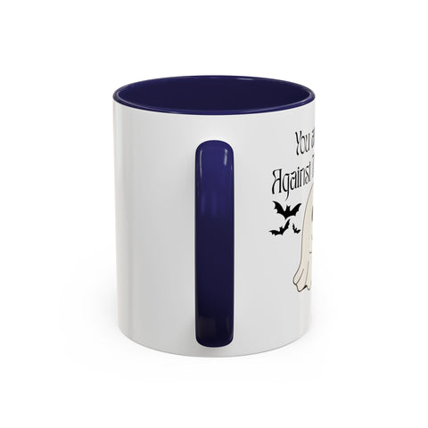 'You and Me Against The World' Accent Coffee Mug