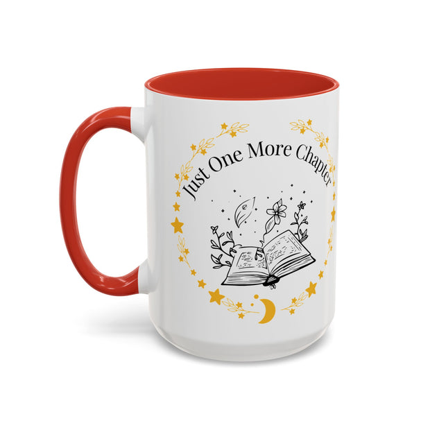 'Just One More Chapter' Accent Coffee Mug