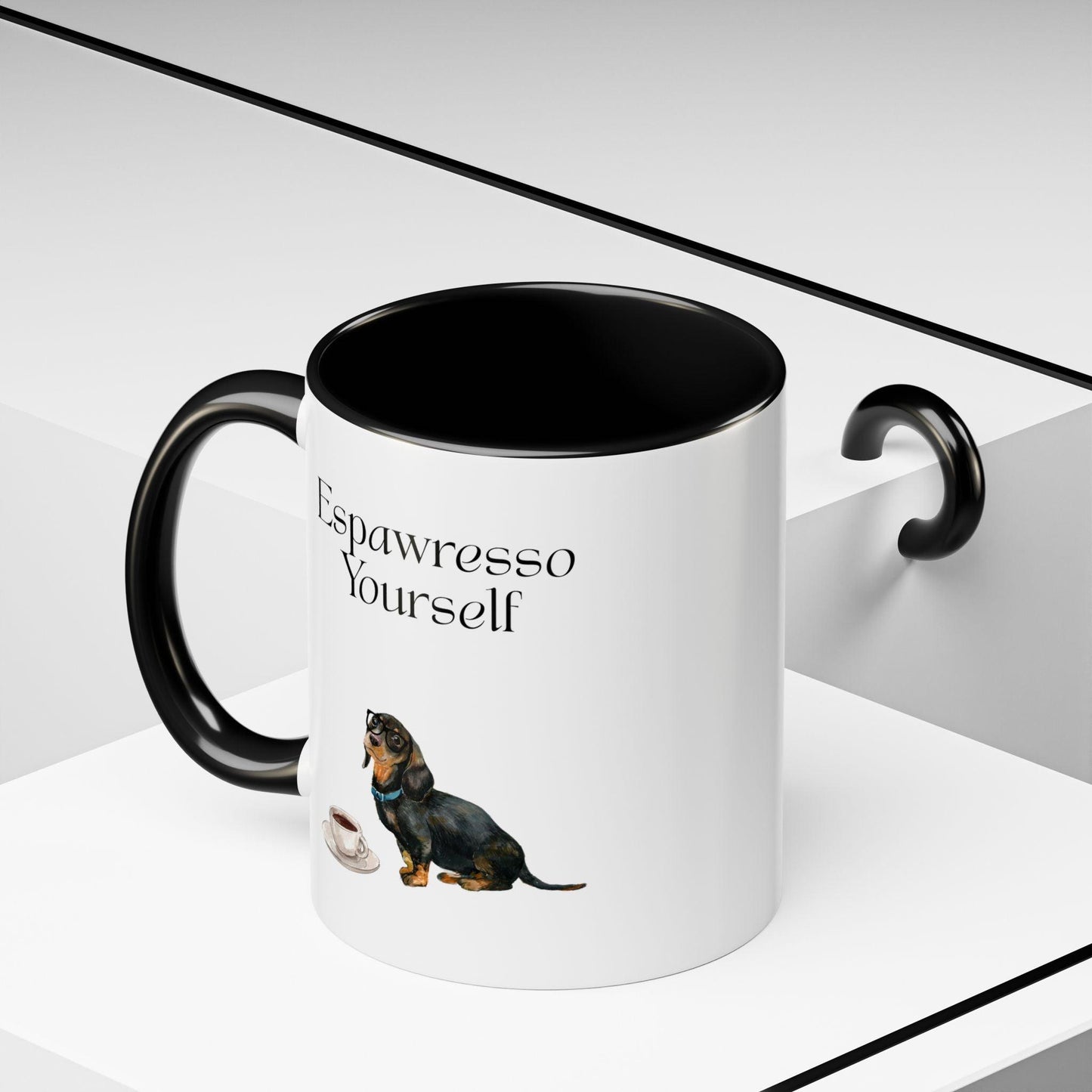 'Espawresso Yourself' Dachshund Accent Coffee Mug