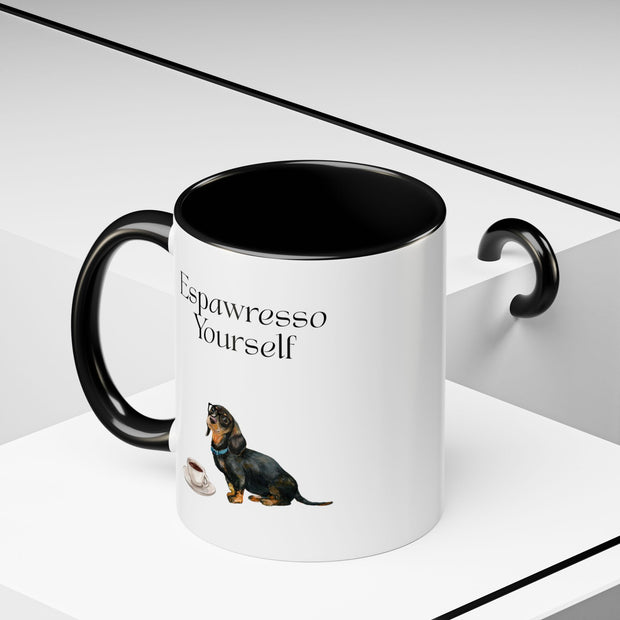 'Espawresso Yourself' Dachshund Accent Coffee Mug