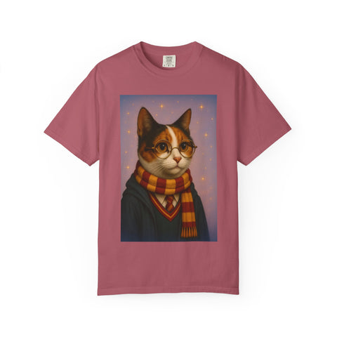 Pawgwarts Tricolored Cat Unisex T-Shirt