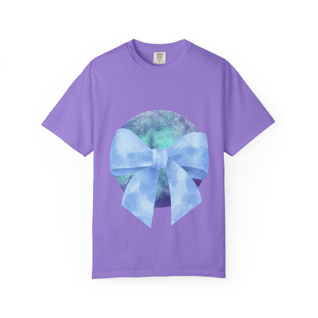 Blue/Green Planet Wrapped In A Bow Unisex T-Shirt