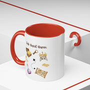 'Side Quest Queen' Accent Coffee Mug
