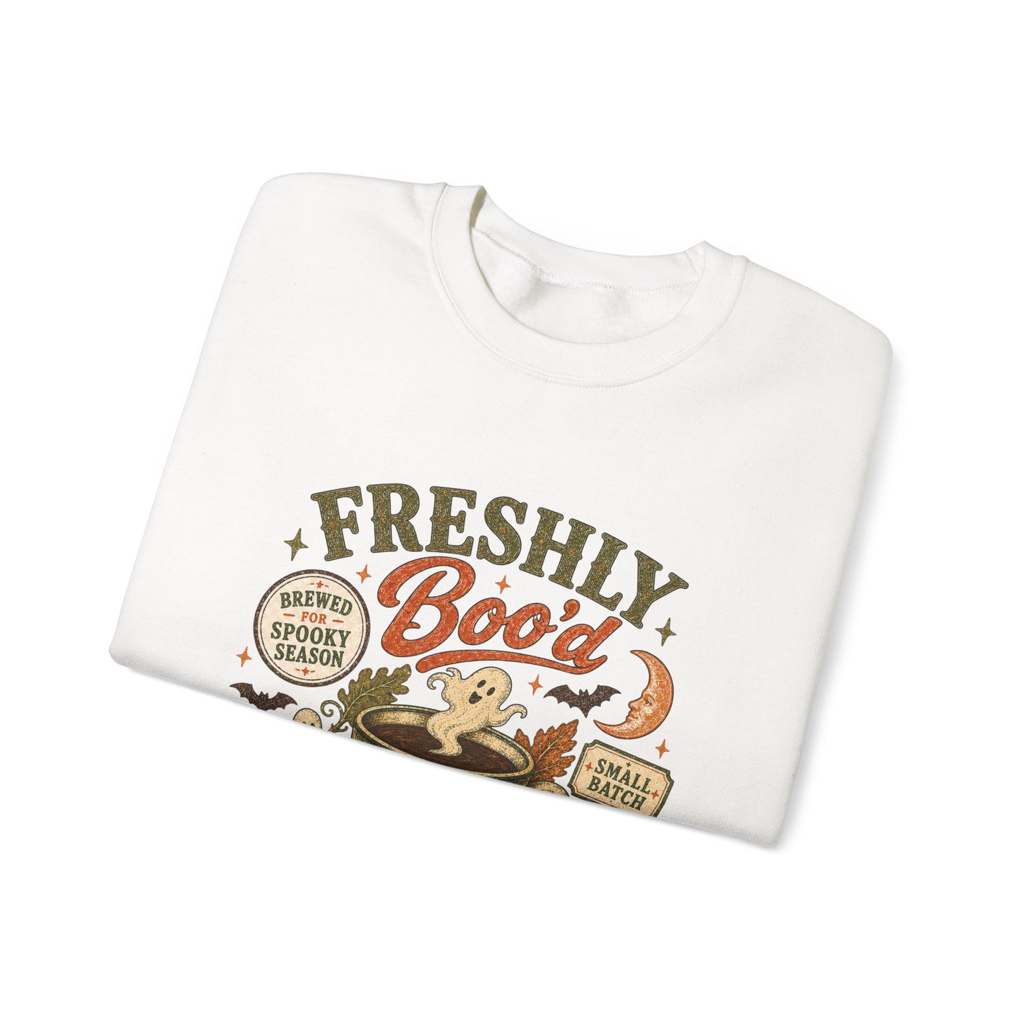Freshly Boo'd Coffee Crewneck Sweatshirt | Pumpkin Spice Autumn