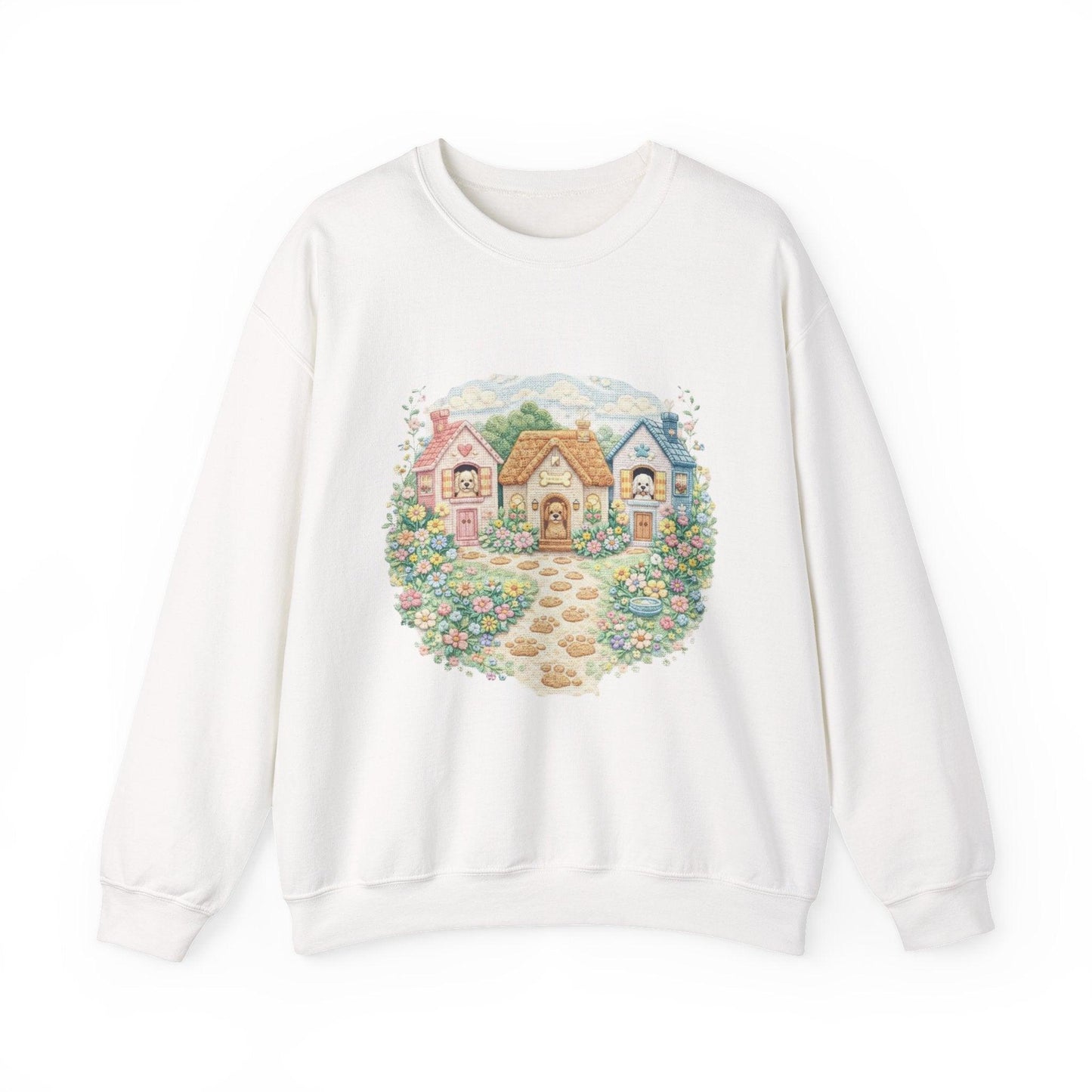 Cottagecore Sweatshirt, Floral Garden Cottage Crewneck, Cozy Vintage Pastel House Shirt
