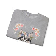 Geeky Goddess Siberian Husky Unisex Crewneck Sweatshirt