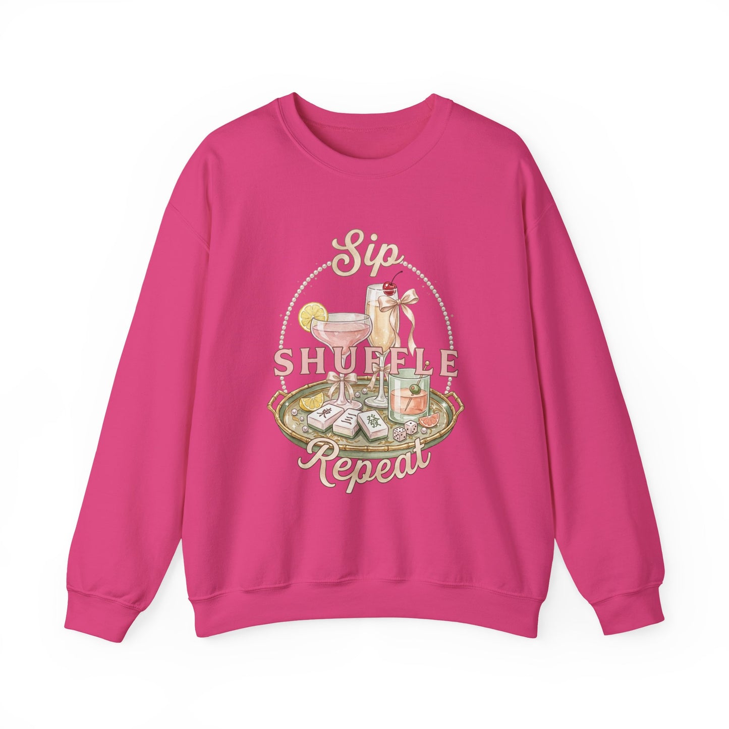 Mahjong Girls Night Crewneck Sweatshirt | Mahjong Tiles, Pastel Cozy Club
