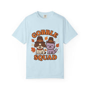 Thanksgiving Gobble Squad T-shirt, Unisex Tee for Pet Lovers, Fall Apparel, Thanksgiving Celebration, Cute Animal Shirt, Seasonal Gift