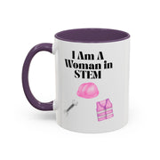 'I Am A Woman In STEM' Engineer Accent Coffee Mug