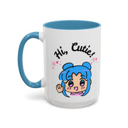 'Hi Cutie' Accent Coffee Mug