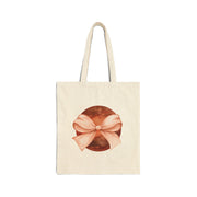 Mars Wrapped In A Bow Cotton Canvas Tote Bag