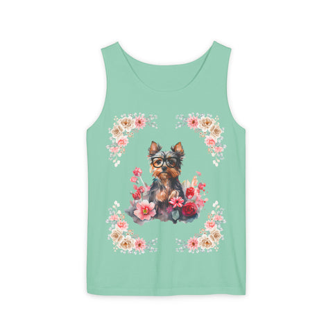 Geeky Goddess Yorkie Unisex Tank Top