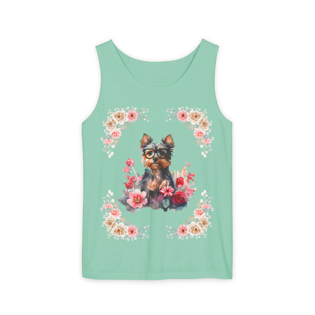 Geeky Goddess Yorkie Unisex Tank Top