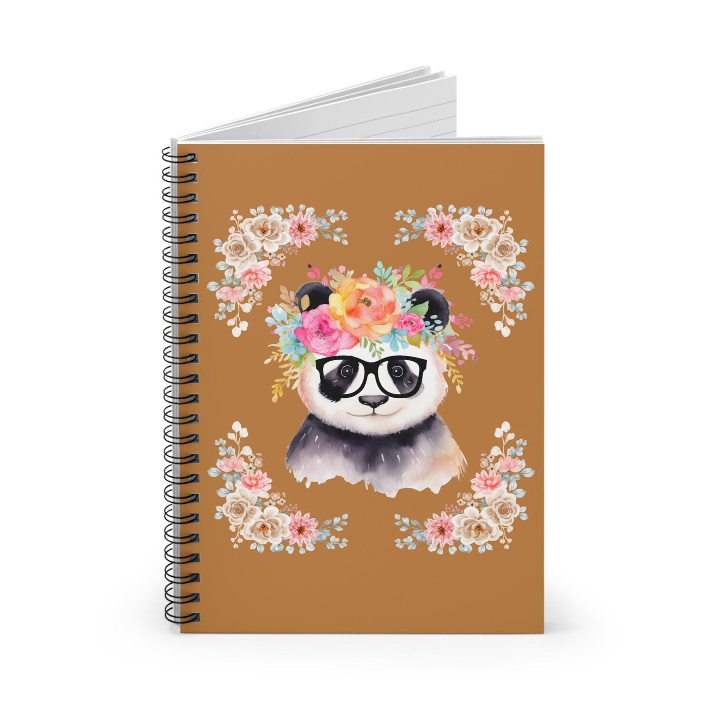Geeky Goddess Panda Spiral Notebook
