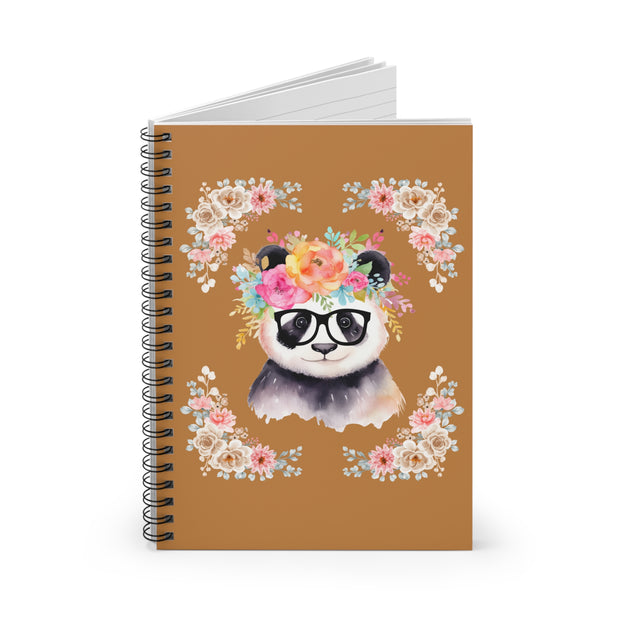 Geeky Goddess Panda Spiral Notebook