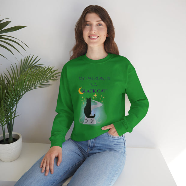 'My Patronus Is A Black Cat' Unisex Crewneck Sweatshirt