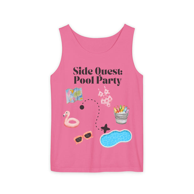 'Side Quest: Pool Party' Unisex Tank Top