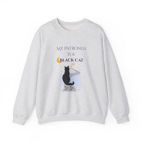 'My Patronus Is A Black Cat' Unisex Crewneck Sweatshirt