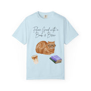 'Feline Good with a Book & Brew' Unisex T-Shirt