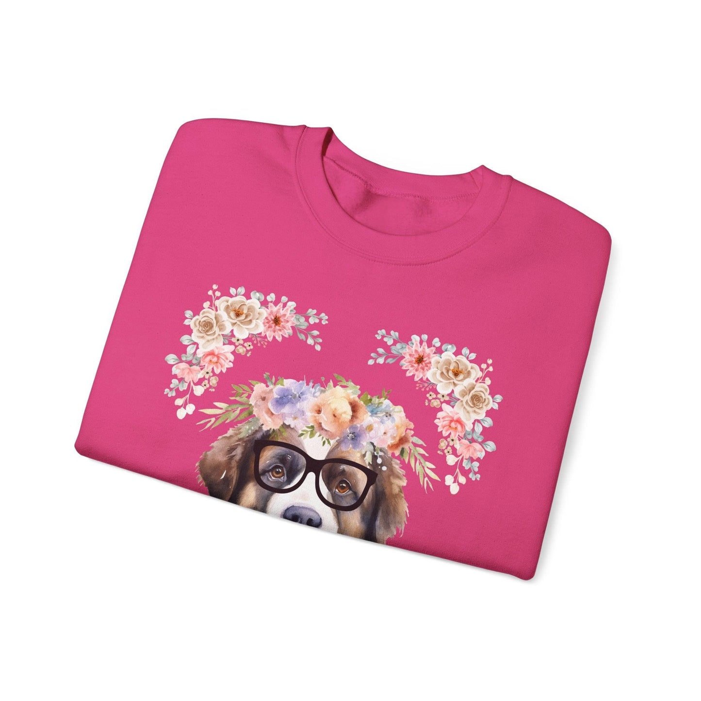 Geeky Goddess Saint Bernard Unisex Crewneck Sweatshirt