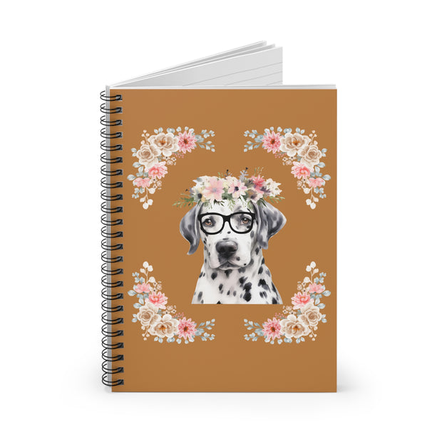 Geeky Goddess Dalmatian Spiral Notebook
