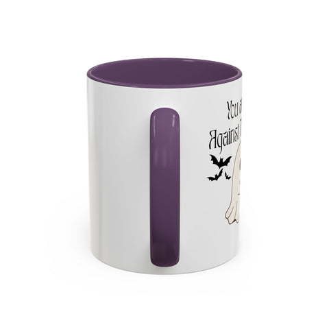 'You and Me Against The World' Accent Coffee Mug