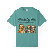 Pawdility Pub Holiday T-Shirt, Dog Lover Gift, Festive Pet Apparel, Cute Animal Tee, Merry Christmas Shirt, Pet-Themed Tee