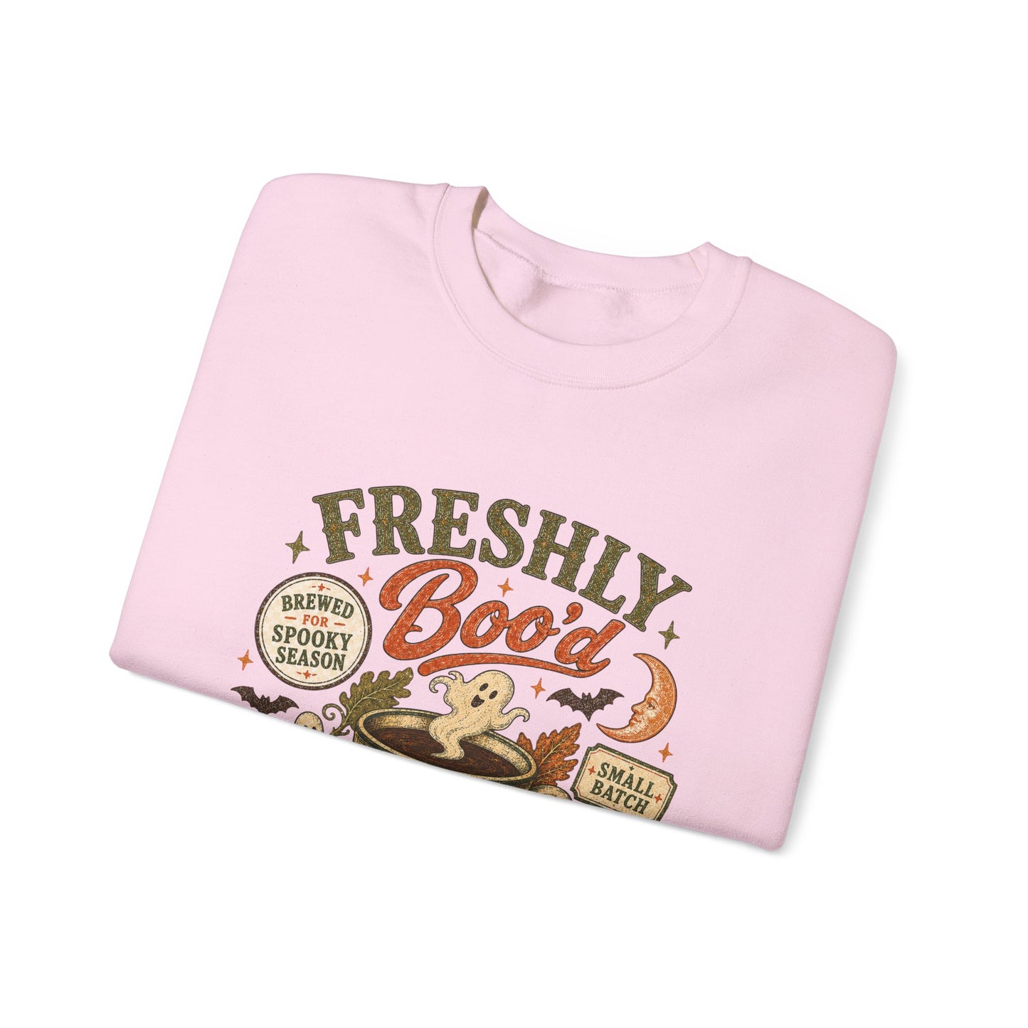 Freshly Boo'd Coffee Crewneck Sweatshirt | Pumpkin Spice Autumn