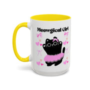 'Meowgical Girl' Accent Coffee Mug