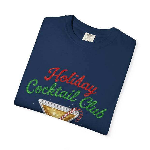 Holiday Cocktail Club T-Shirt | Let's Get Jolly Christmas Tee