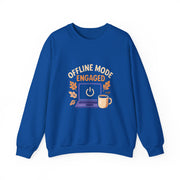 Cozy Offline Mode Sweatshirt, Relaxed Lounge Wear, Fall Fashion, Gift for Remote Workers, Engagement Celebration