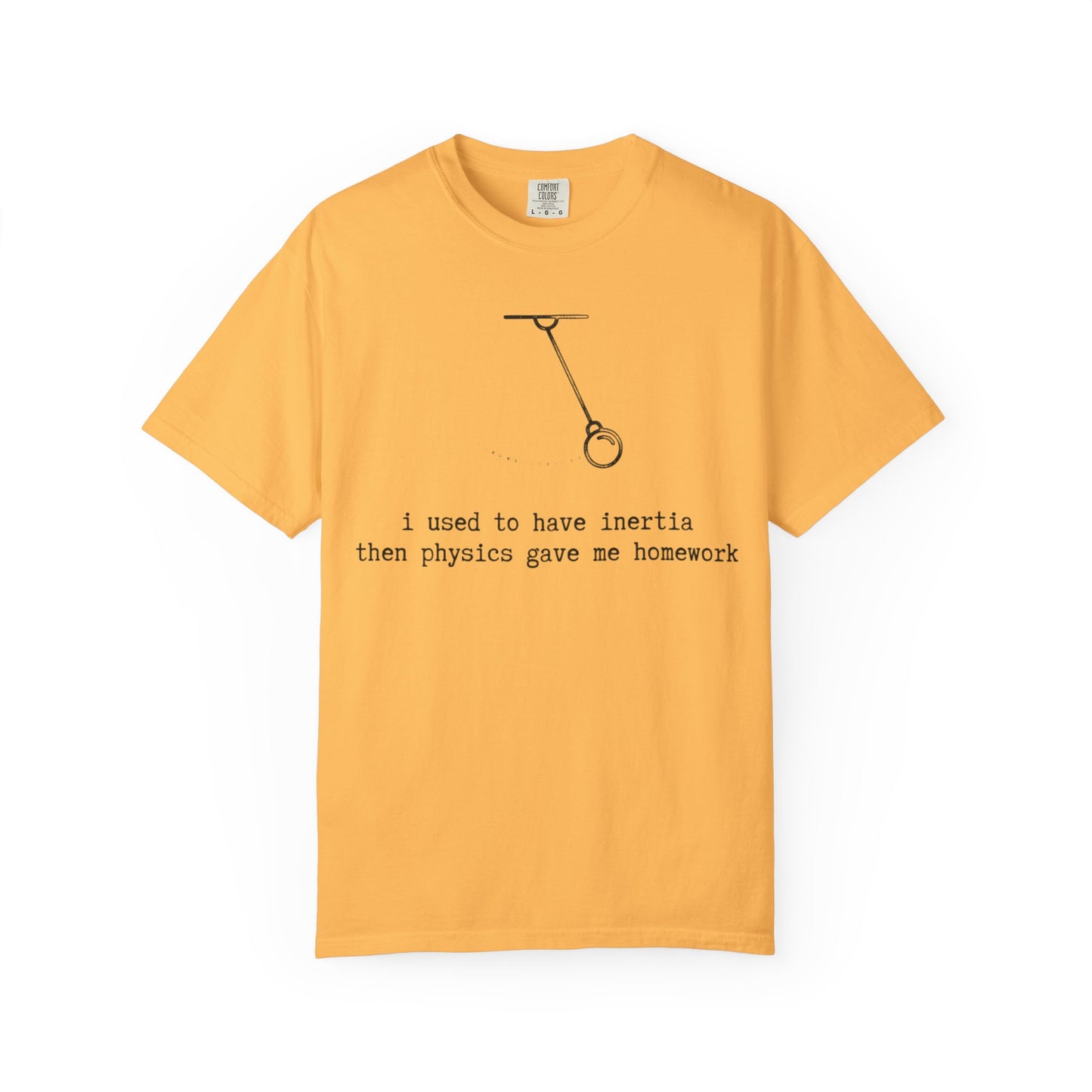 I Used to Have Inertia Then Physics Gave Me Homework T-Shirt, Funny Physics Shirt, STEM Student Tee, Science Teacher Gift, Nerd Graphic Tee