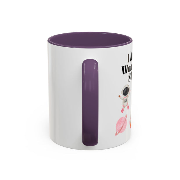 'I Am A Woman In STEM' Astronaut Accent Coffee Mug