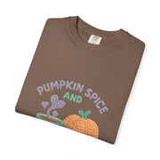 Pumpkin Spice Unisex T-shirt, Cozy Fall Apparel, Perfect for Autumn Festivals, Casual Everyday Wear, Halloween and Thanksgiving