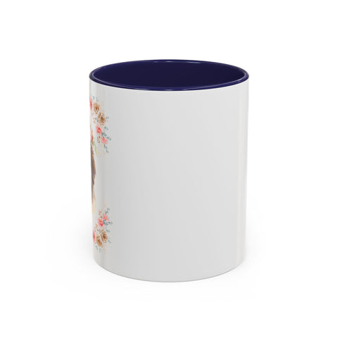 Geeky Goddess Saint Bernard Accent Coffee Mug